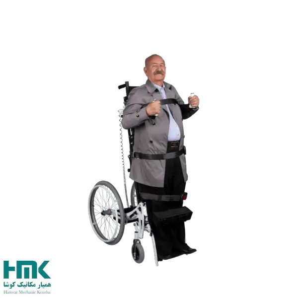 Standing wheelchair-semi-electrical